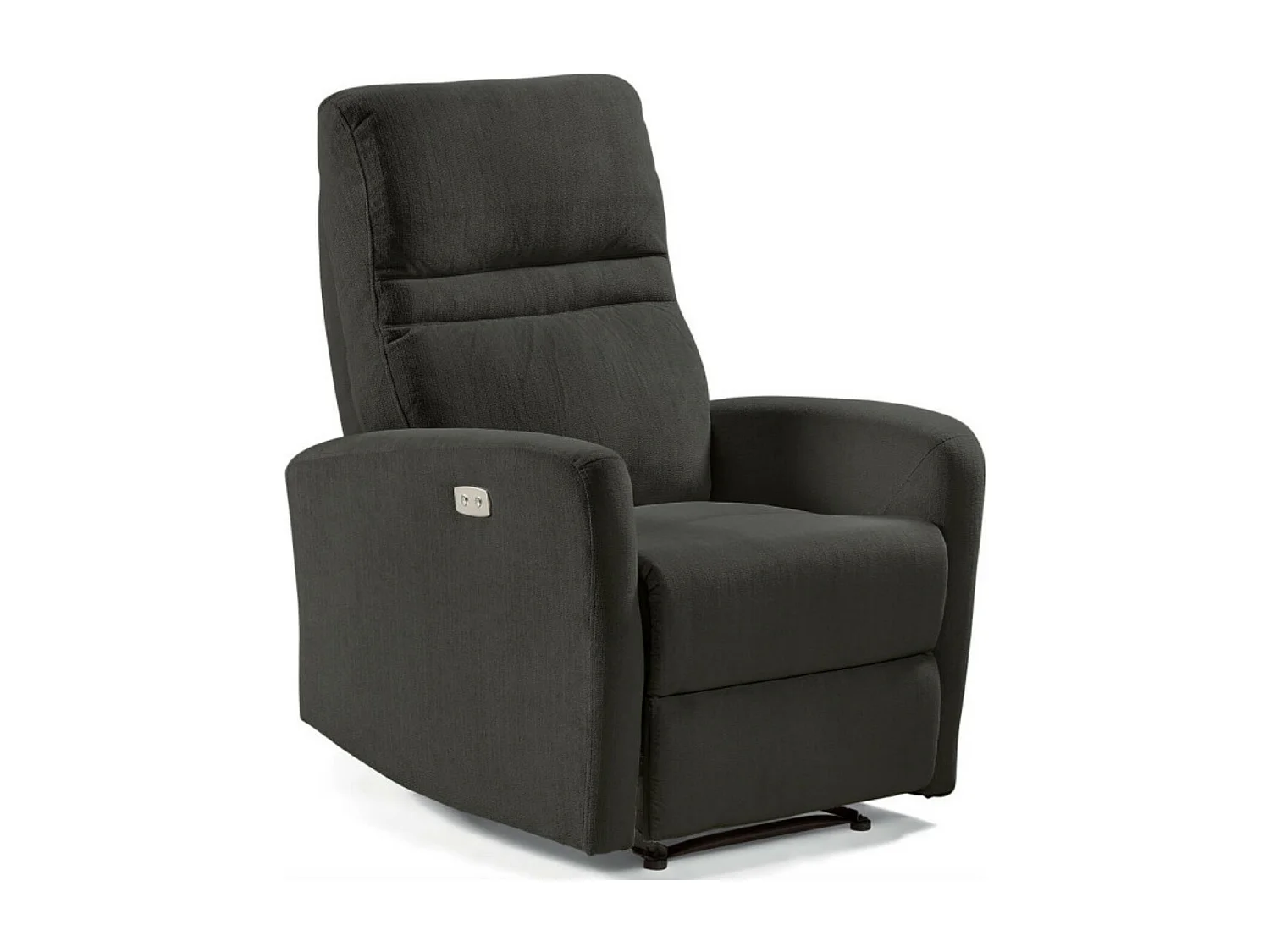 Fauteuil de relaxation électrique microfibre Kali-Couleur Gris foncé