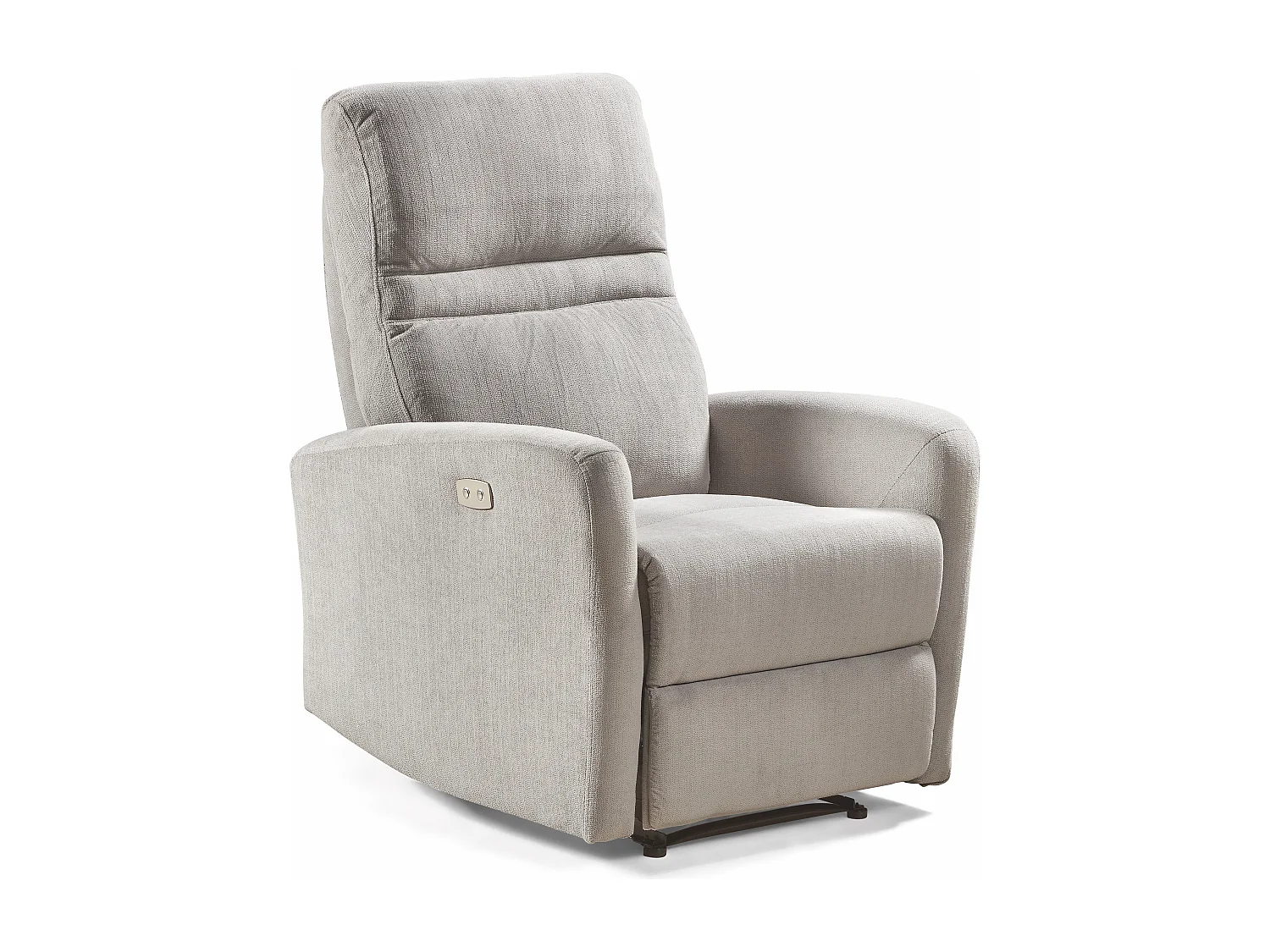 Fauteuil de relaxation électrique microfibre Kali-Couleur Gris foncé