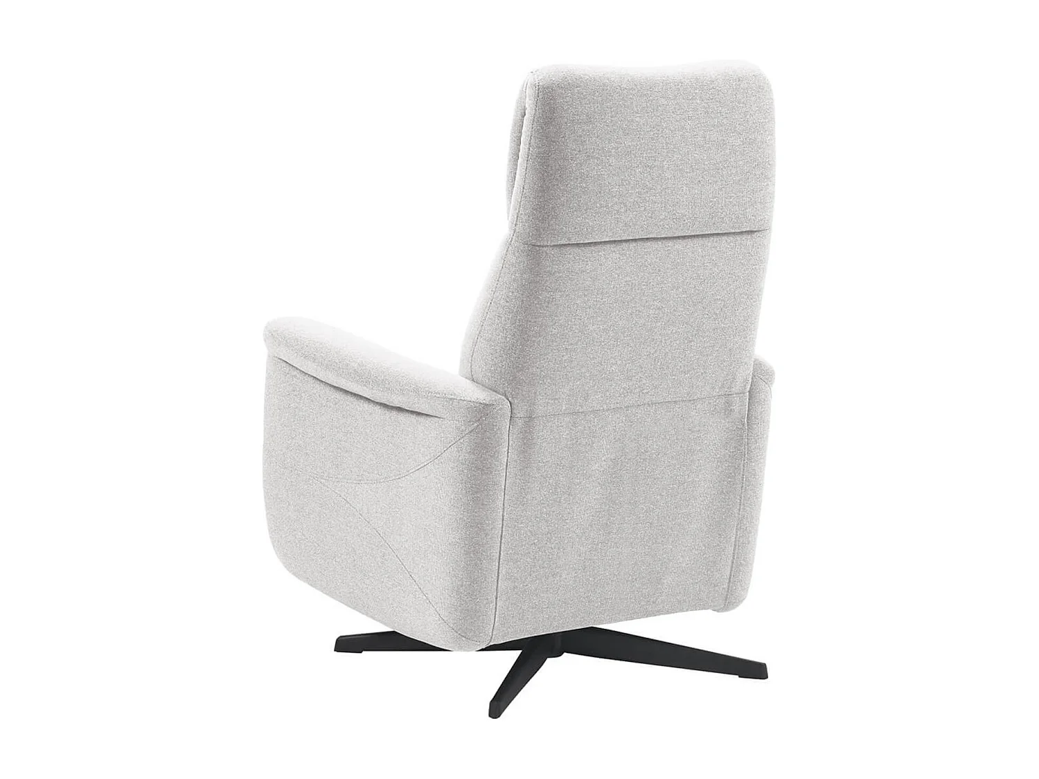 Fauteuil de relaxation électrique 2 moteurs tissu Kastelle-Couleur Gris clair