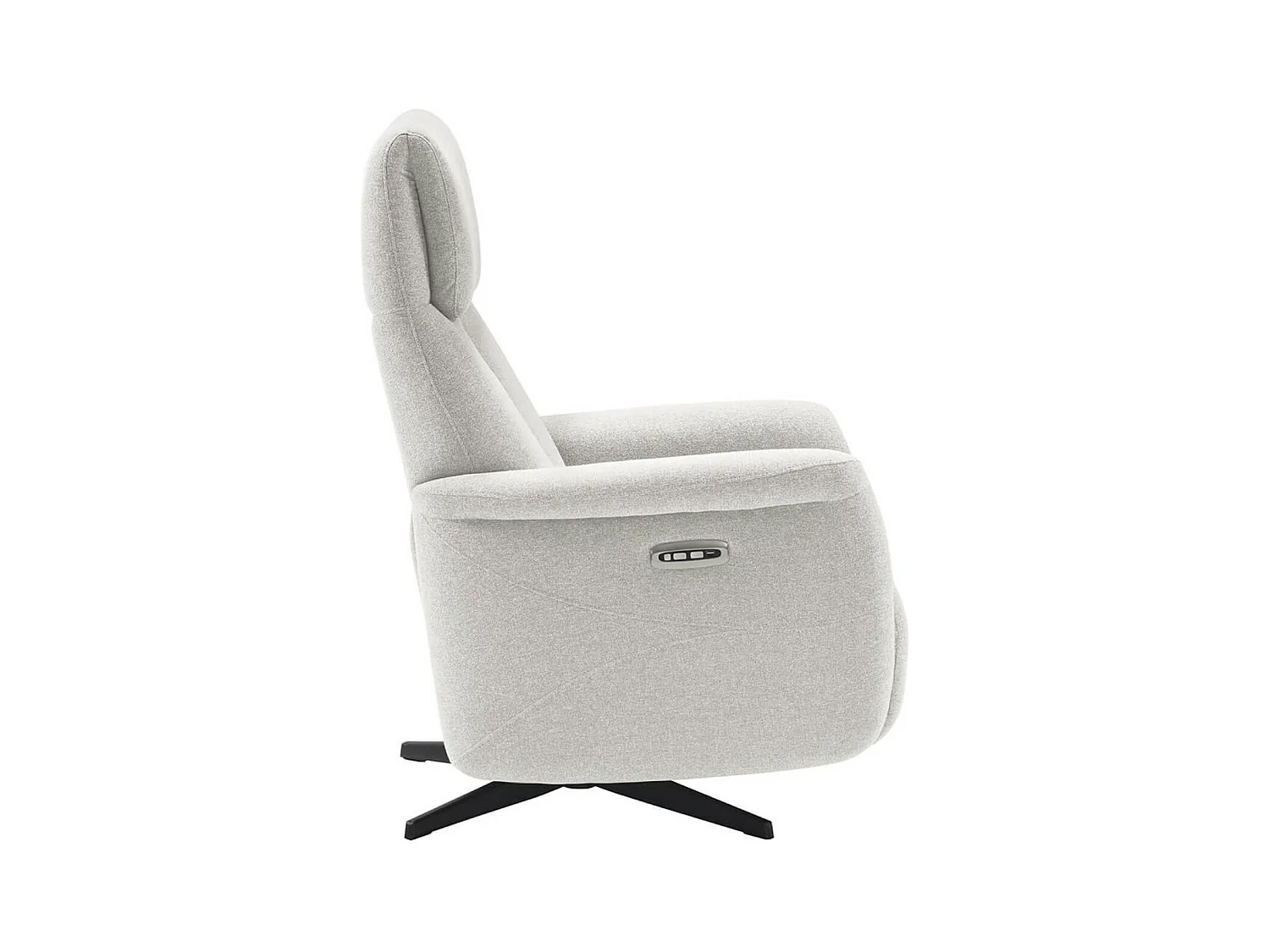 Kastelle elektrische relaxfauteuil met 2 stofmotoren-Kleur Lichtgrijs