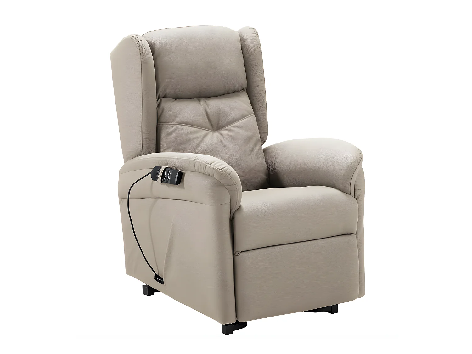 Fauteuil de relaxation et releveur électrique 2 moteurs tissu Kalone-Couleur Beige