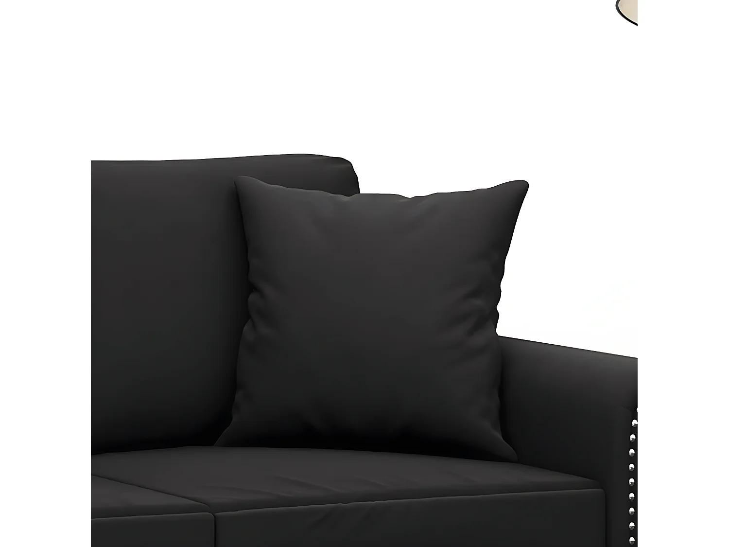 Coussins décoratifs 2 pcs Noir 40x40 Velours