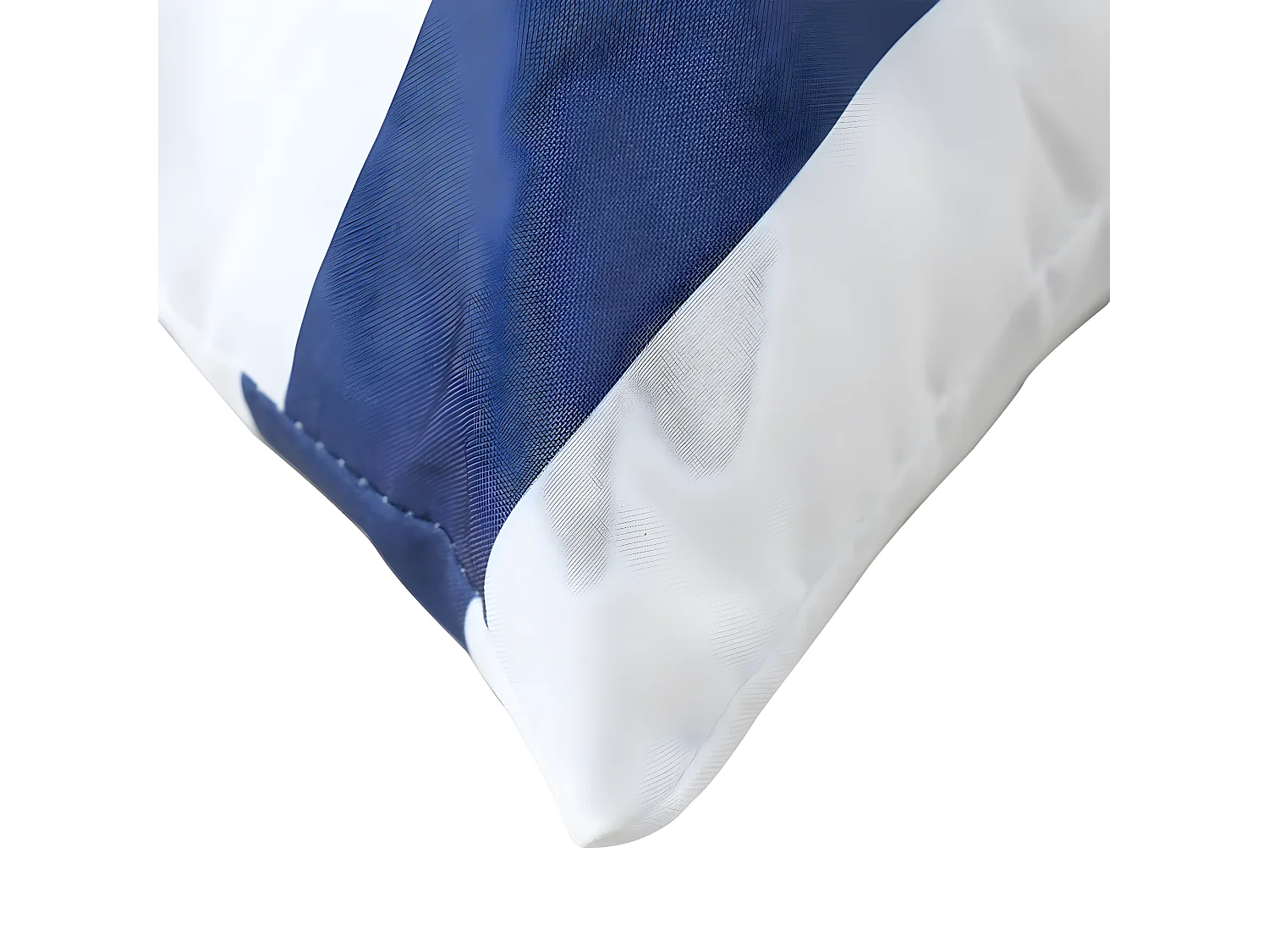 Coussins décoratifs 4 pcs bleu et blanc 40x40 tissu