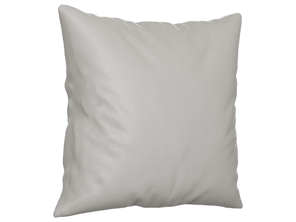 Coussins décoratifs 2 pcs Gris clair 40x40 Tissu microfibre