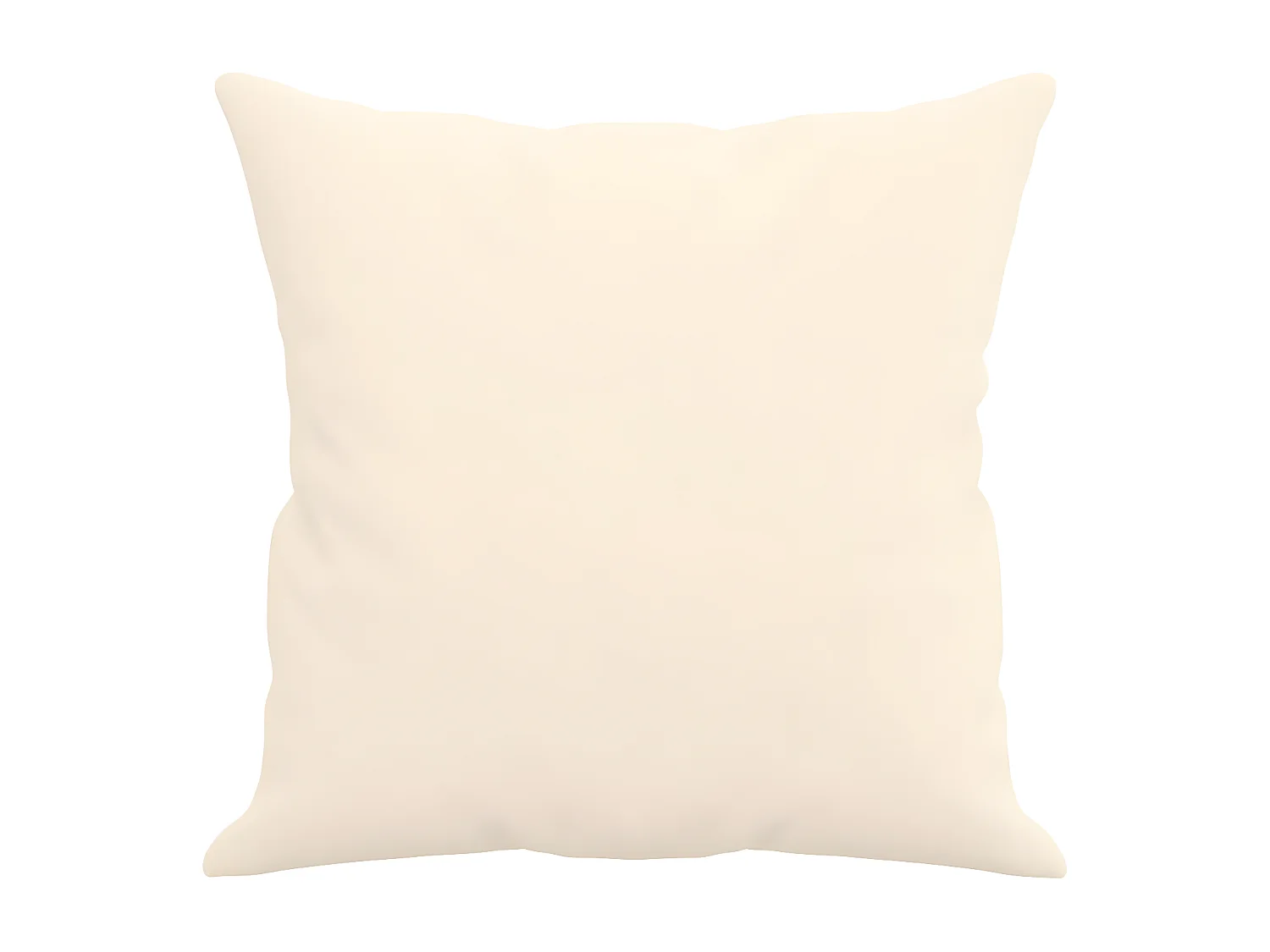 Coussins décoratifs 2 pcs Crème 40x40 Velours