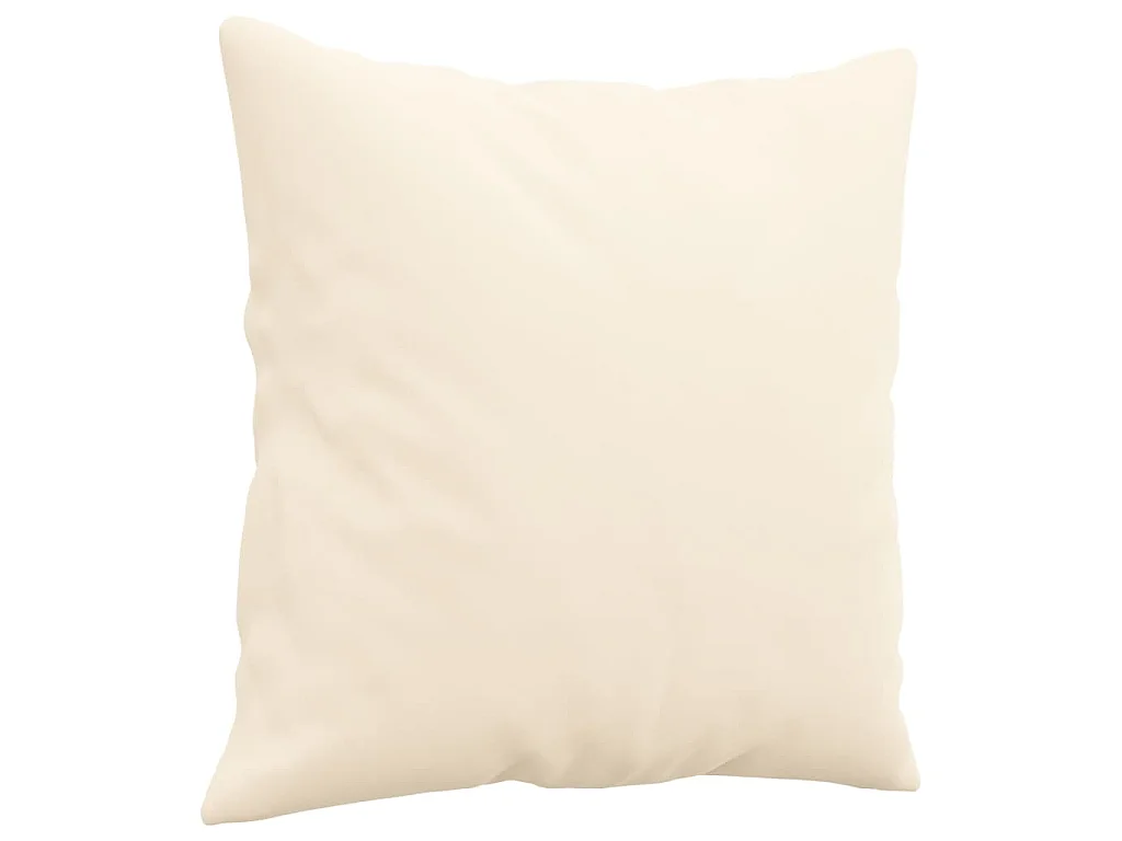 Coussins décoratifs 2 pcs Crème 40x40 Velours