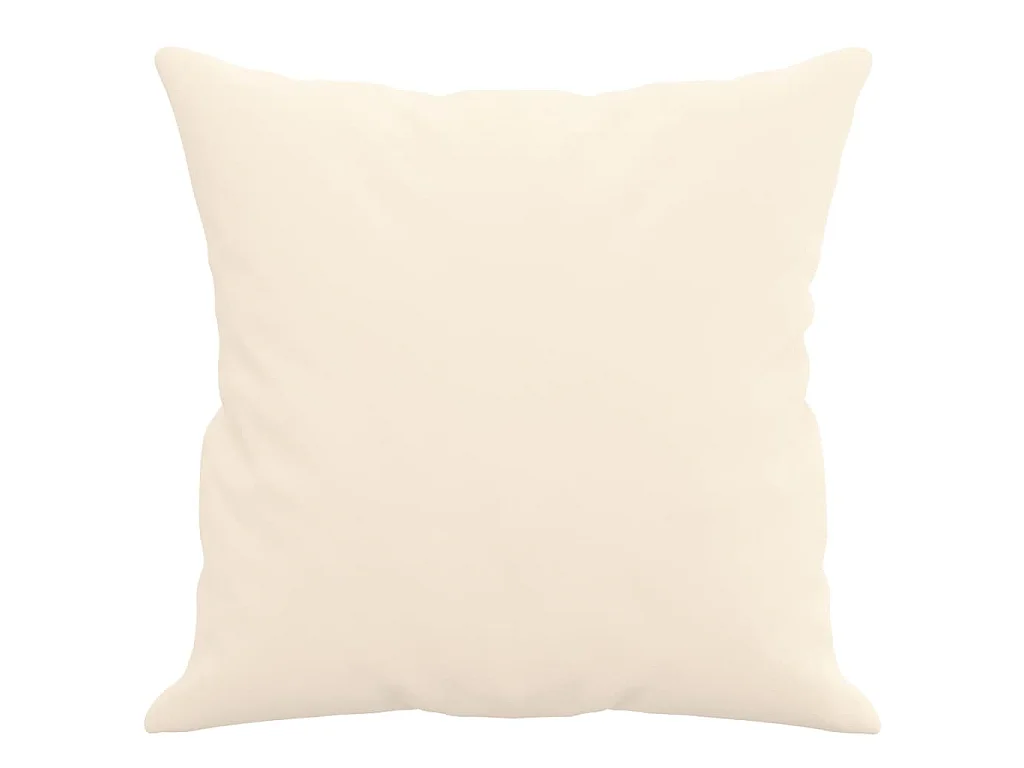 Coussins décoratifs 2 pcs Crème 40x40 Velours