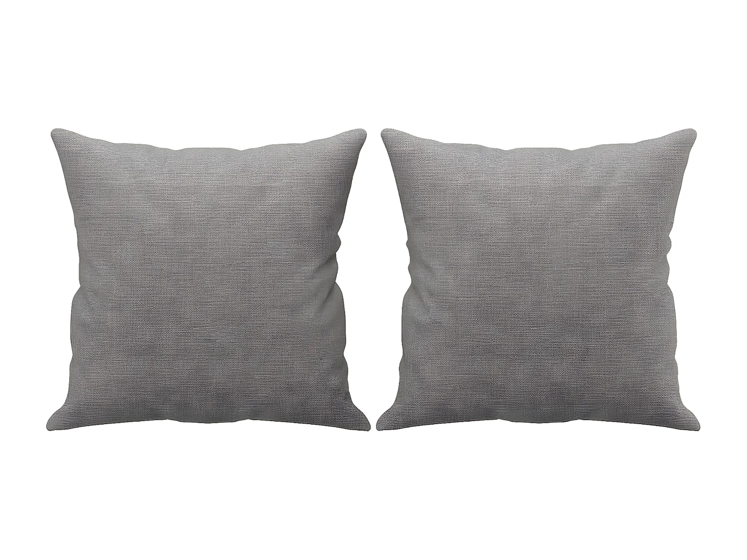 Coussins décoratifs 2 pcs Gris clair 40x40 Tissu