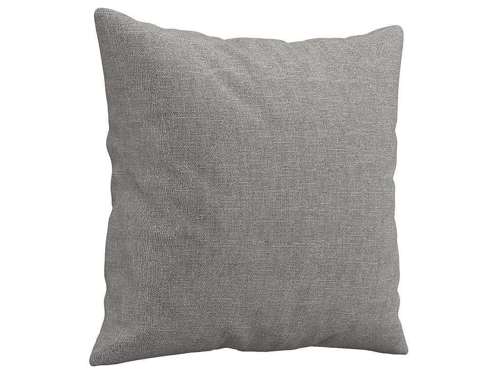 Coussins décoratifs 2 pcs Gris clair 40x40 Tissu