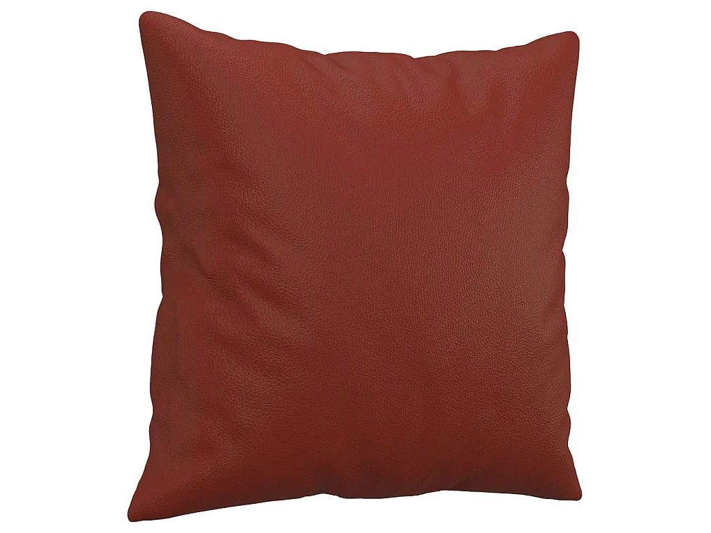 Coussins décoratifs 2 pcs Rouge bordeaux 40x40 Similicuir