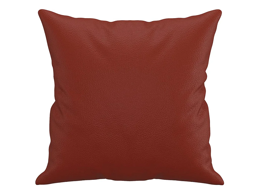 Coussins décoratifs 2 pcs Rouge bordeaux 40x40 Similicuir