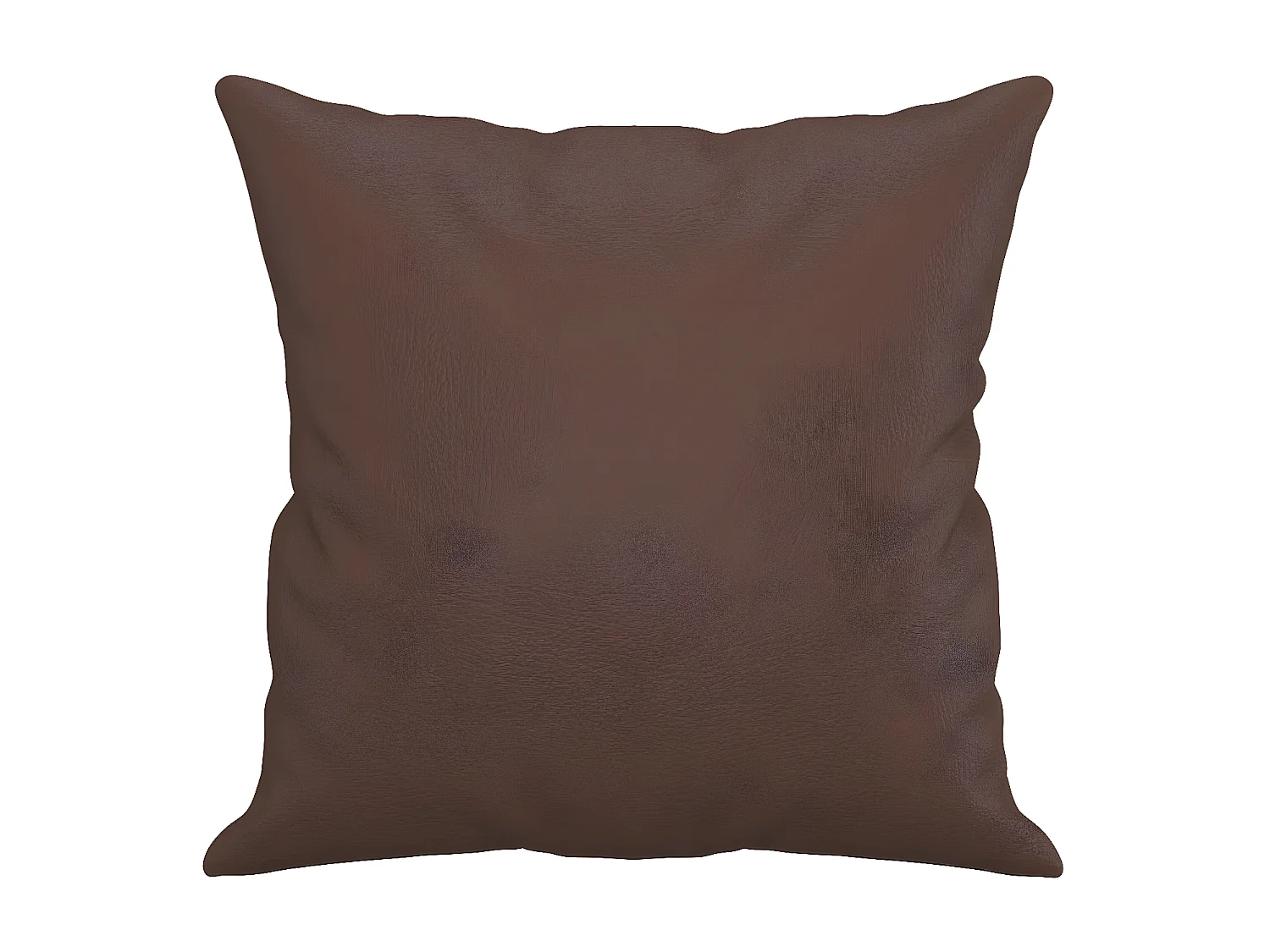 Coussins décoratifs 2 pcs Marron 40x40 Similicuir