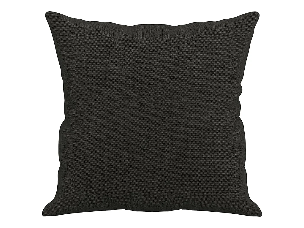 Coussins décoratifs 2 pcs Noir 40x40 Tissu