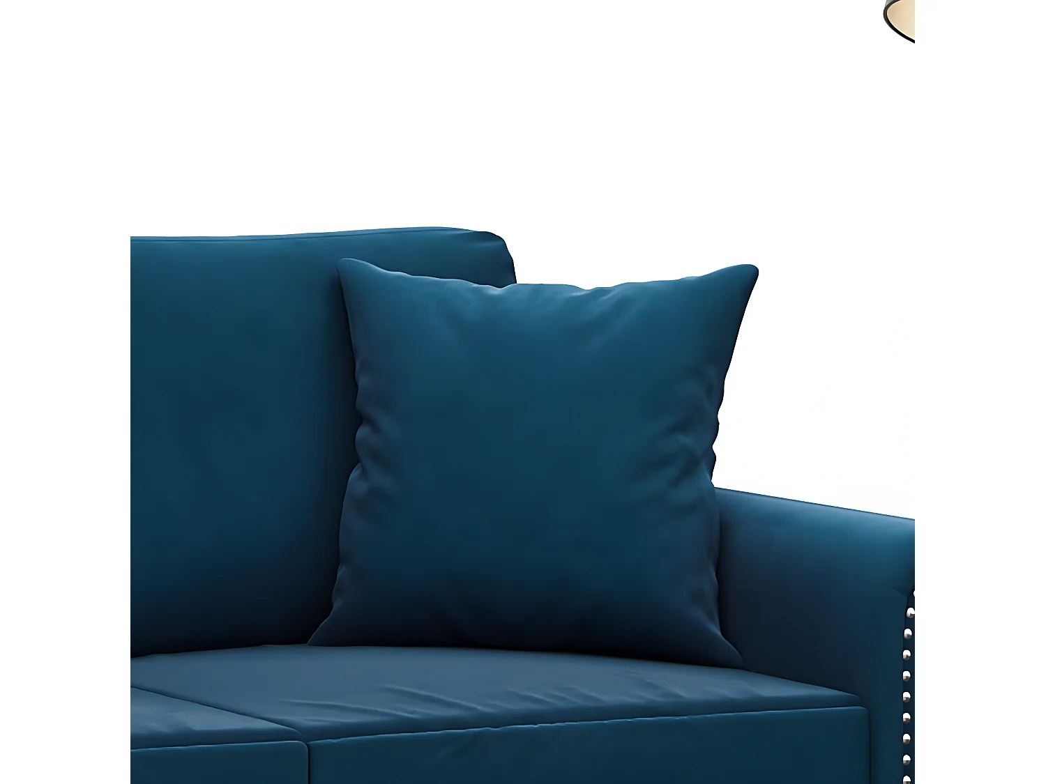 Coussins décoratifs 2 pcs Bleu 40x40 Velours