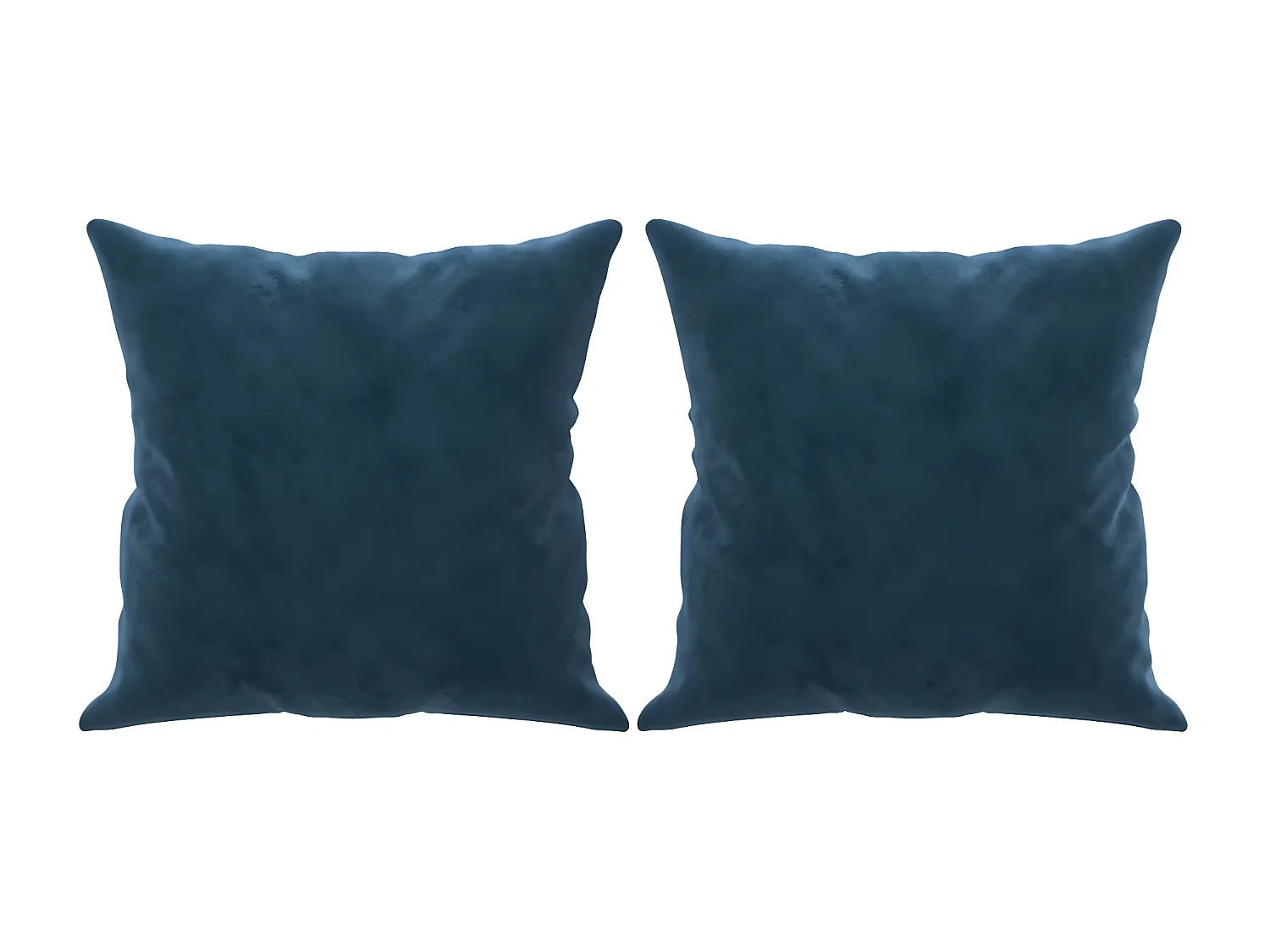 Coussins décoratifs 2 pcs Bleu 40x40 Velours