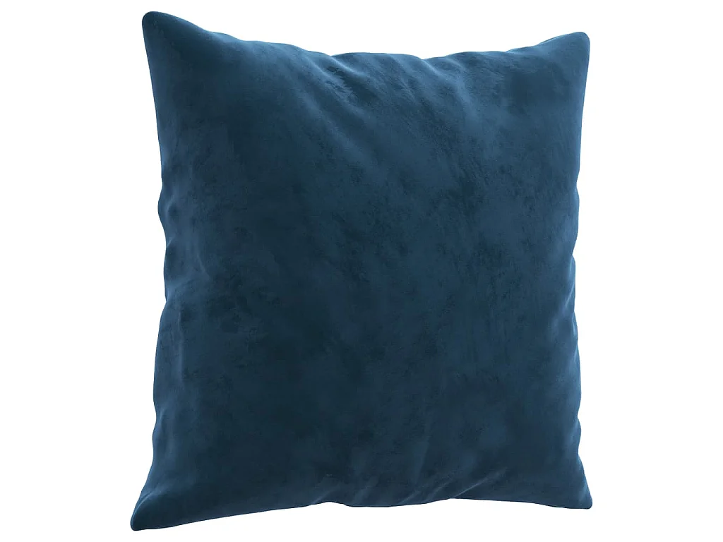 Coussins décoratifs 2 pcs Bleu 40x40 Velours