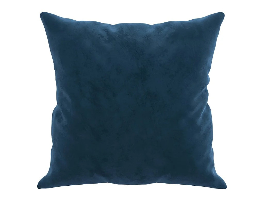 Coussins décoratifs 2 pcs Bleu 40x40 Velours