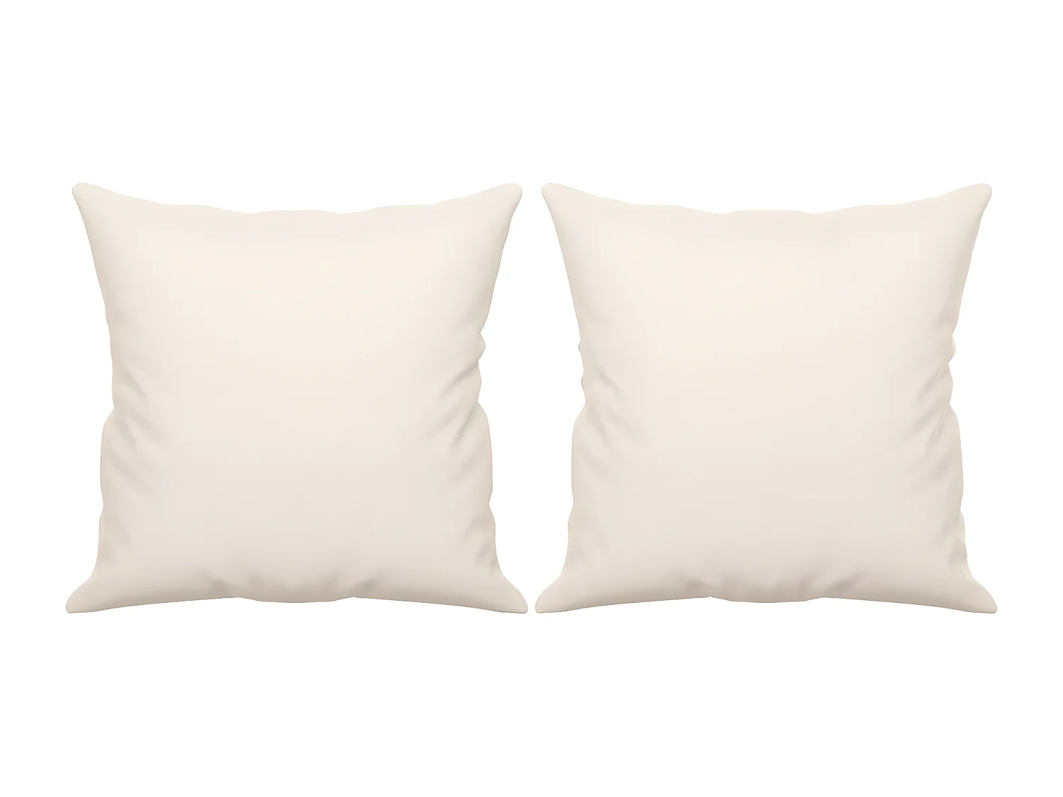 Coussins décoratifs 2 pcs Beige 40x40 Tissu microfibre