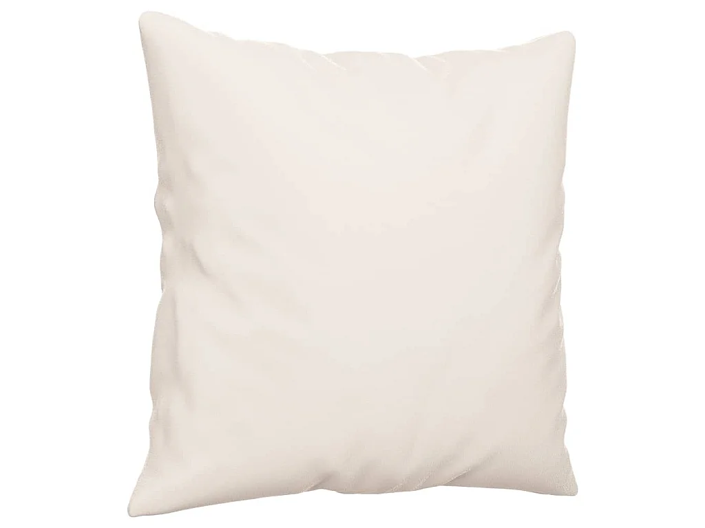 Coussins décoratifs 2 pcs Beige 40x40 Tissu microfibre