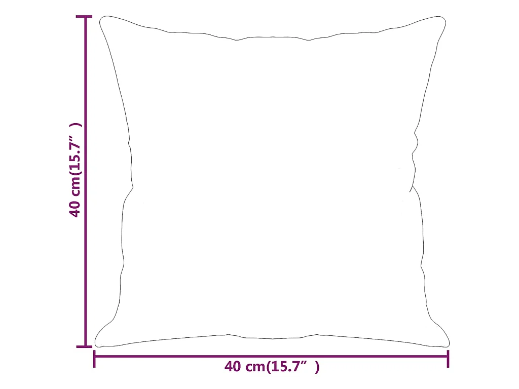 Coussins décoratifs 2 pcs Beige 40x40 Tissu microfibre