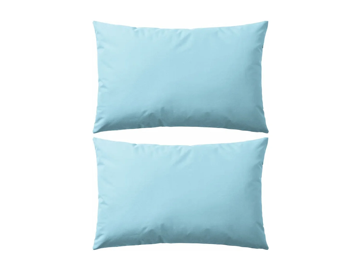Oreiller d'extérieur 2 pcs 60x40 Bleu clair