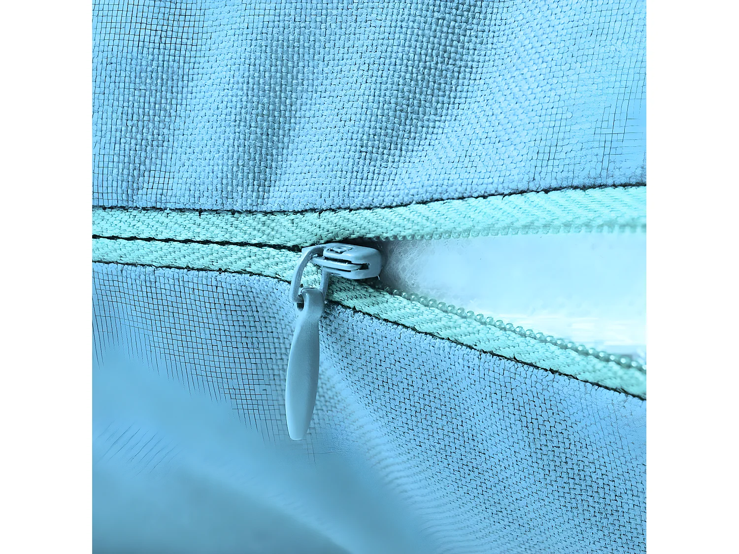 Oreiller d'extérieur 2 pcs 60x40 Bleu clair