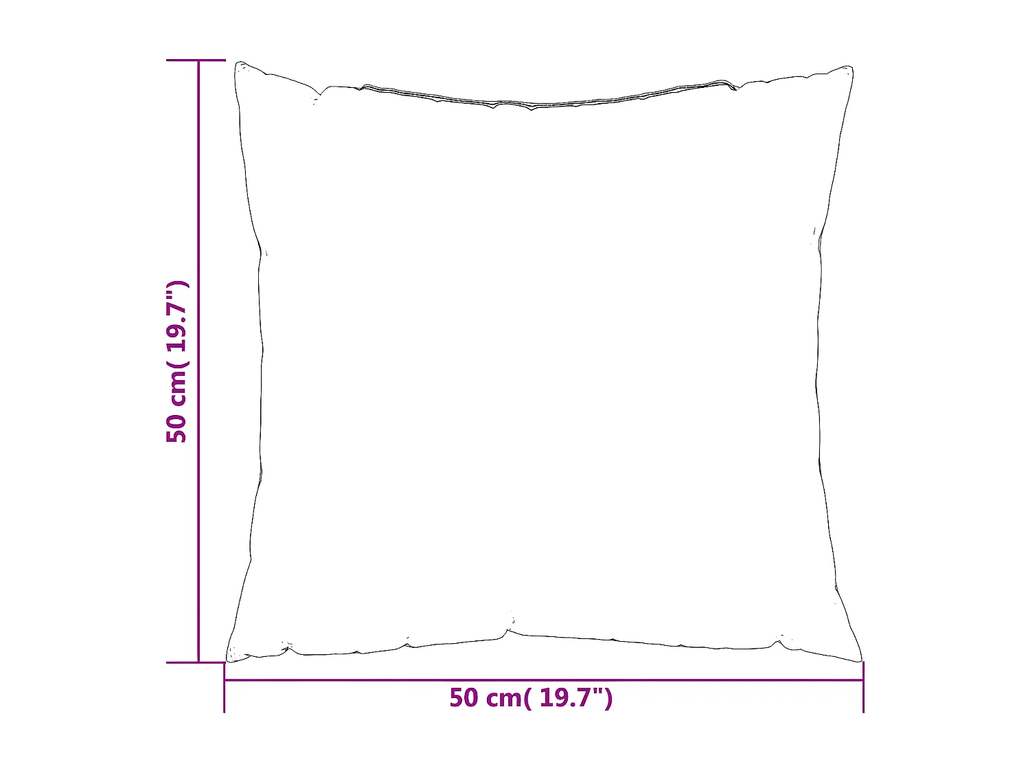 Coussins décoratifs lot de 4 Multicolore 50x50 Tissu