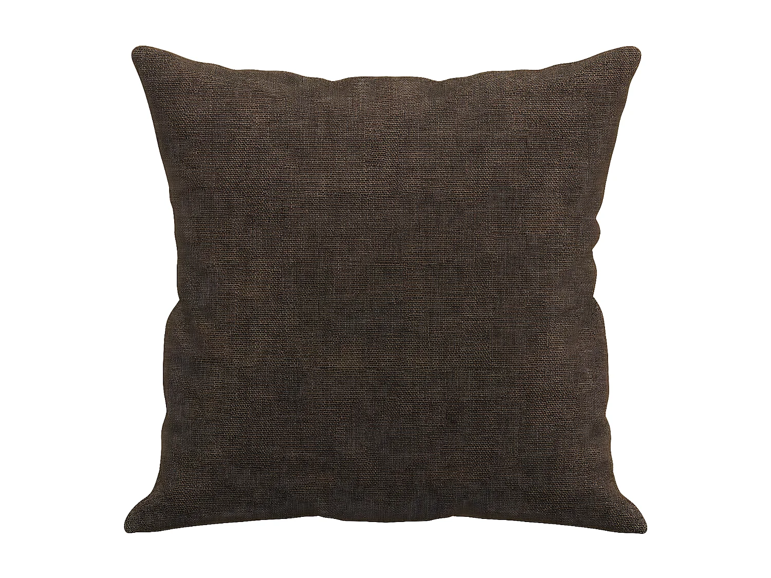 Coussins décoratifs 2 pcs Marron 40x40 Tissu
