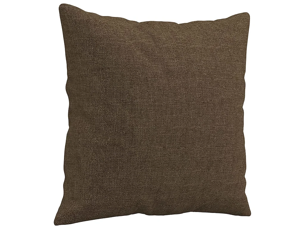 Coussins décoratifs 2 pcs Marron 40x40 Tissu