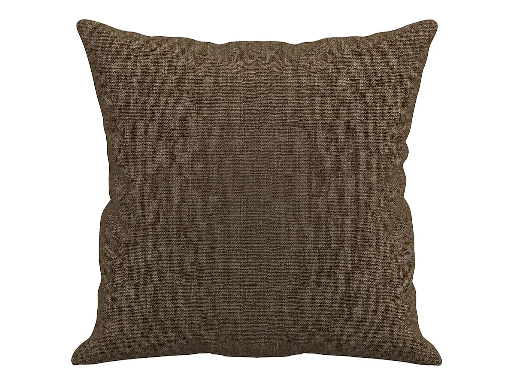 Coussins décoratifs 2 pcs Marron 40x40 Tissu