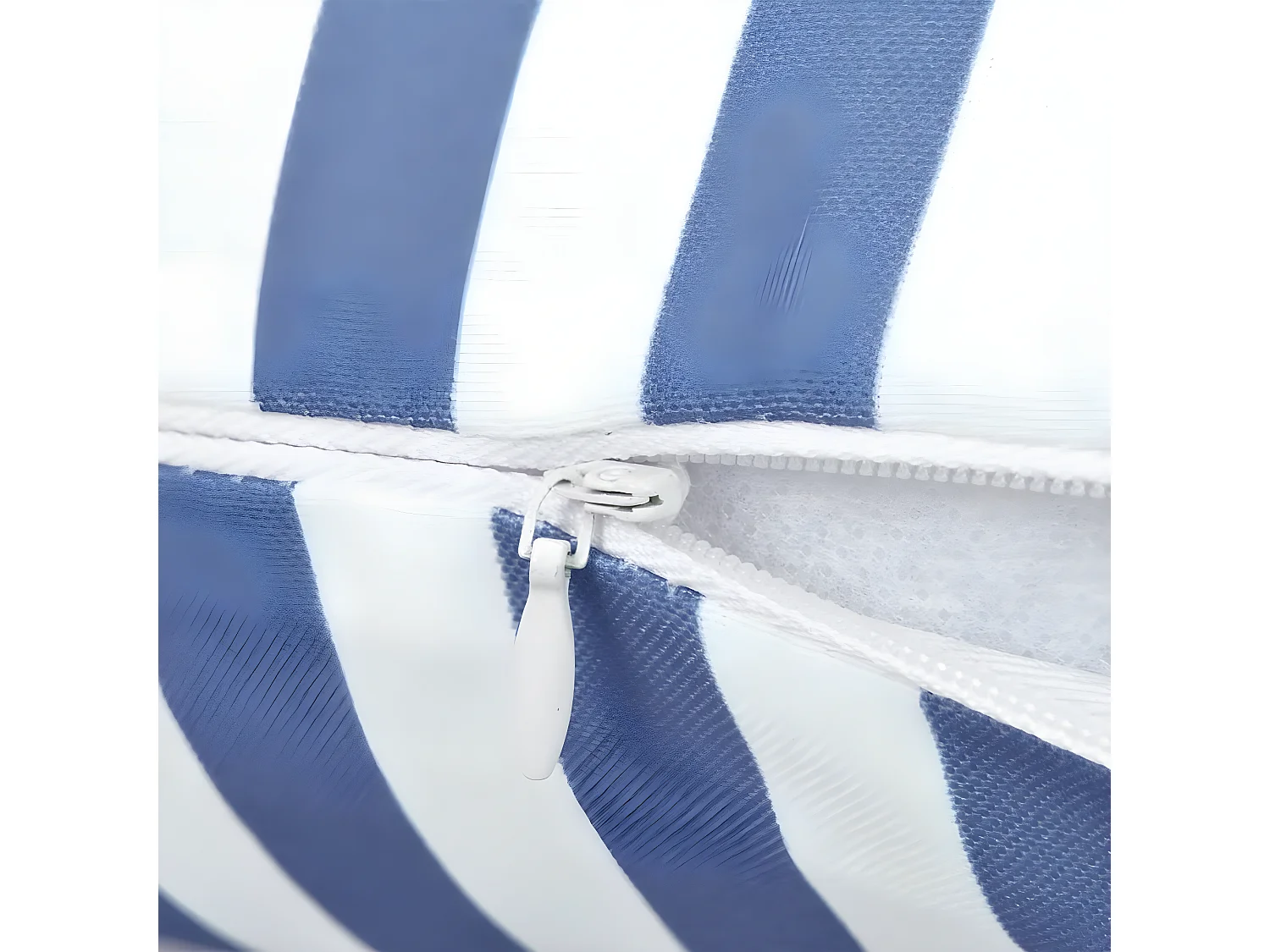 Oreiller d'extérieur 2 pcs Impression rayure 45x45 Bleu