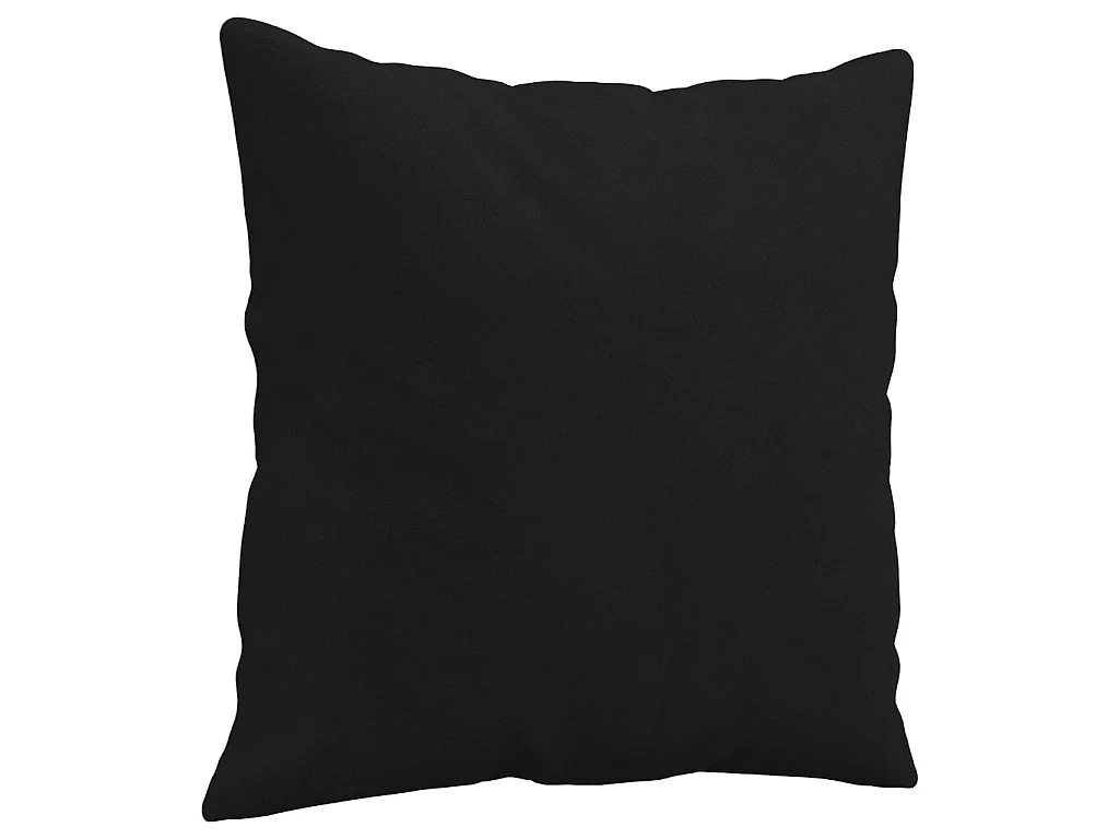 Coussins décoratifs 2 pcs Noir 40x40 Tissu microfibre