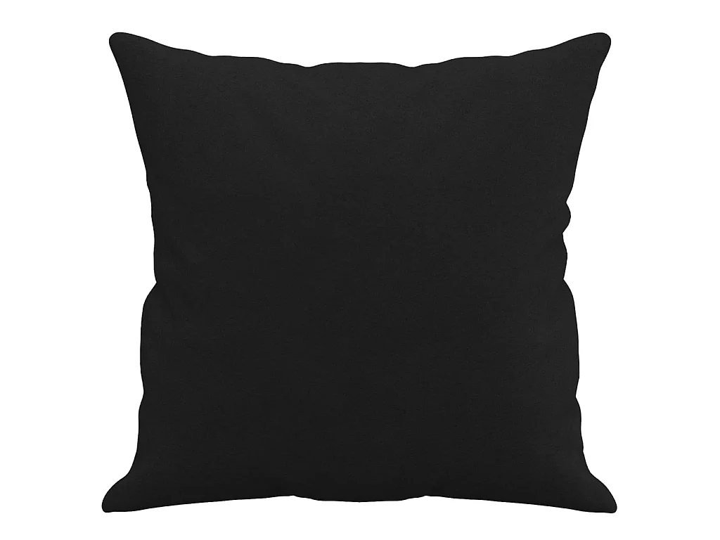 Coussins décoratifs 2 pcs Noir 40x40 Tissu microfibre