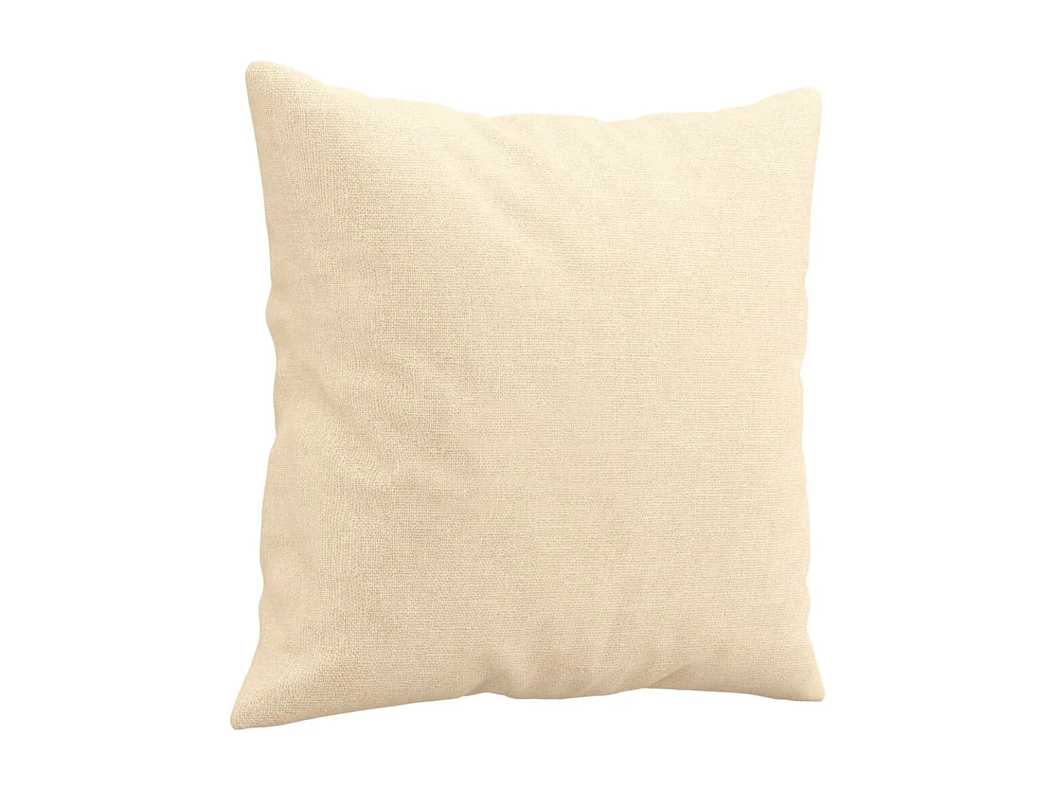 Coussins décoratifs 2 pcs Crème 40x40 Tissu