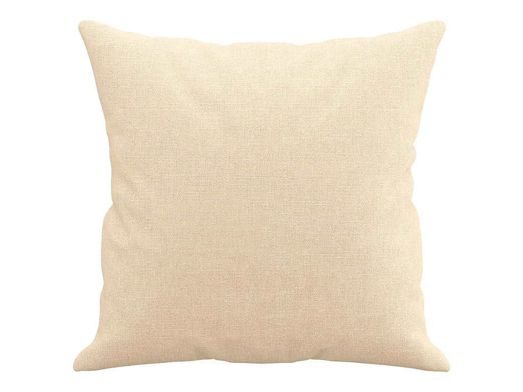 Coussins décoratifs 2 pcs Crème 40x40 Tissu