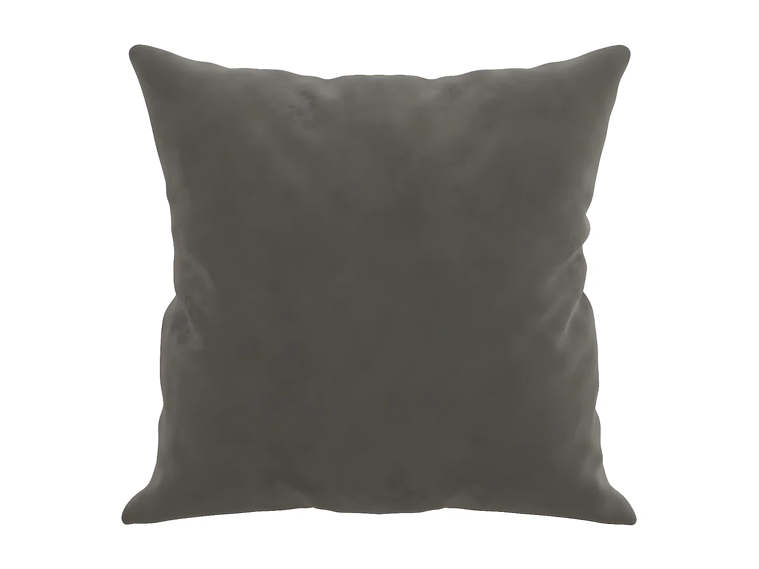 Coussins décoratifs 2 pcs Gris foncé 40x40 Velours