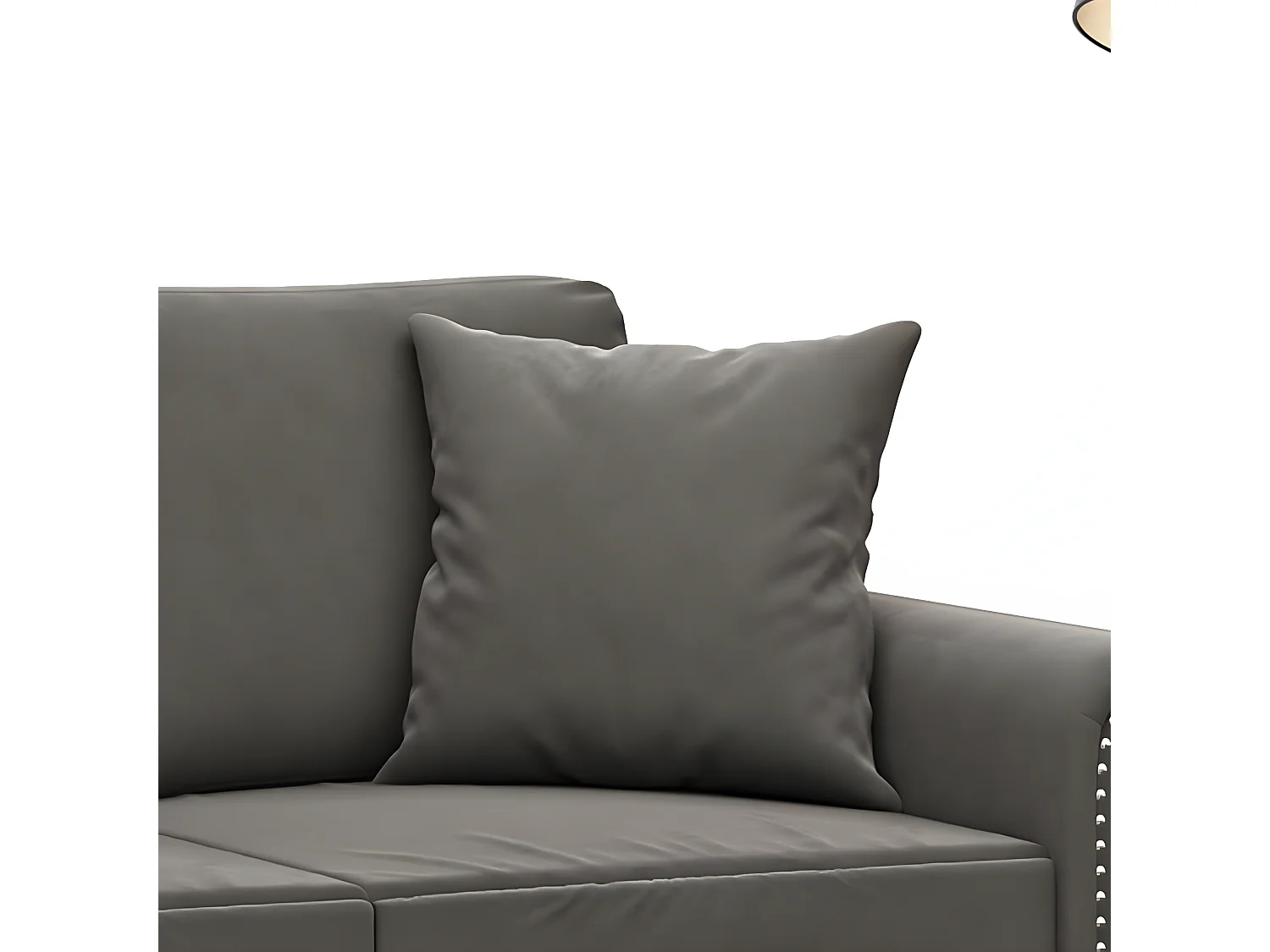 Coussins décoratifs 2 pcs Gris foncé 40x40 Velours