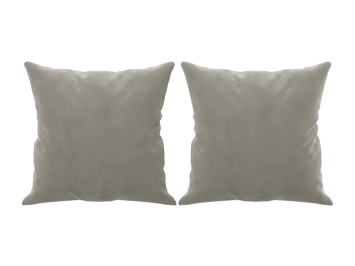 Coussins décoratifs 2 pcs Gris clair 40x40 Velours