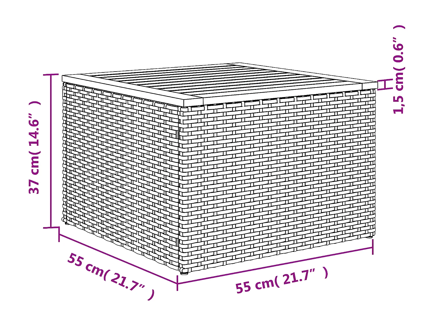 Salon de jardin 9 pcs avec coussins gris résine tressée