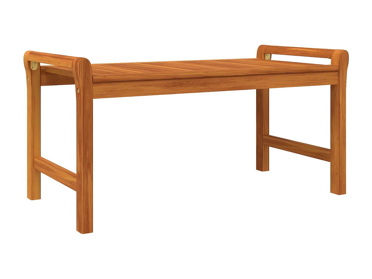 Salon de jardin 3 pcs avec coussins Bois massif d'acacia 2