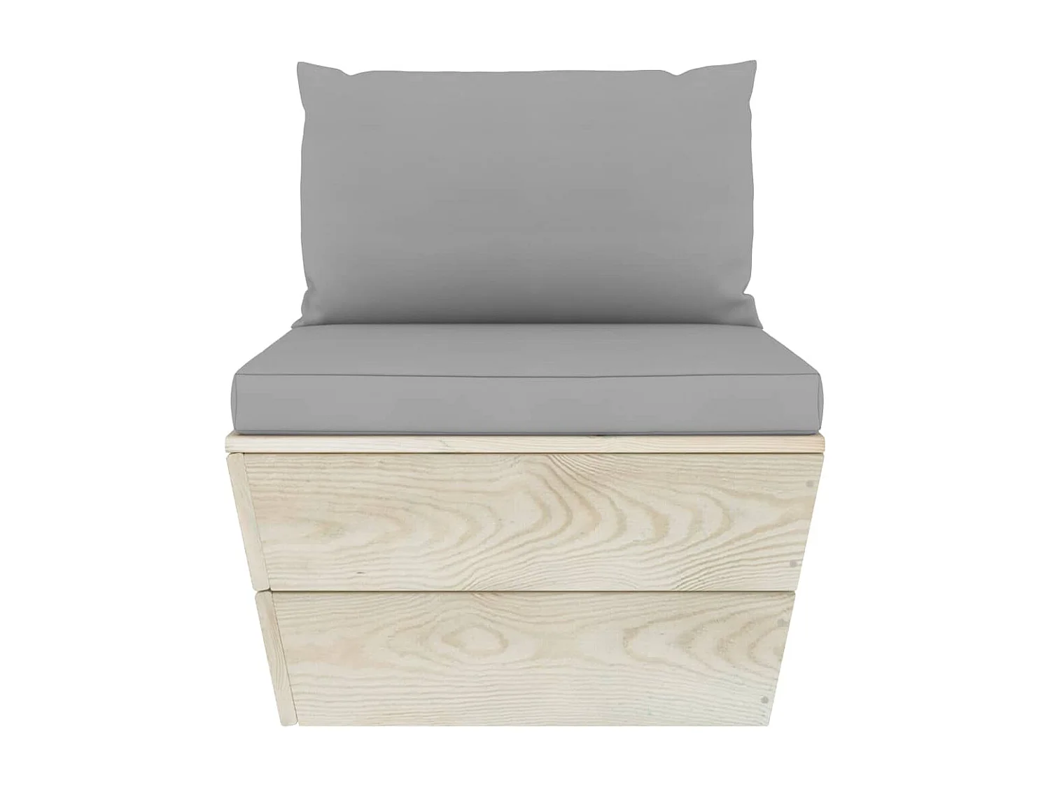 Salon de jardin palette 3 pcs avec coussins Épicéa imprégné 5