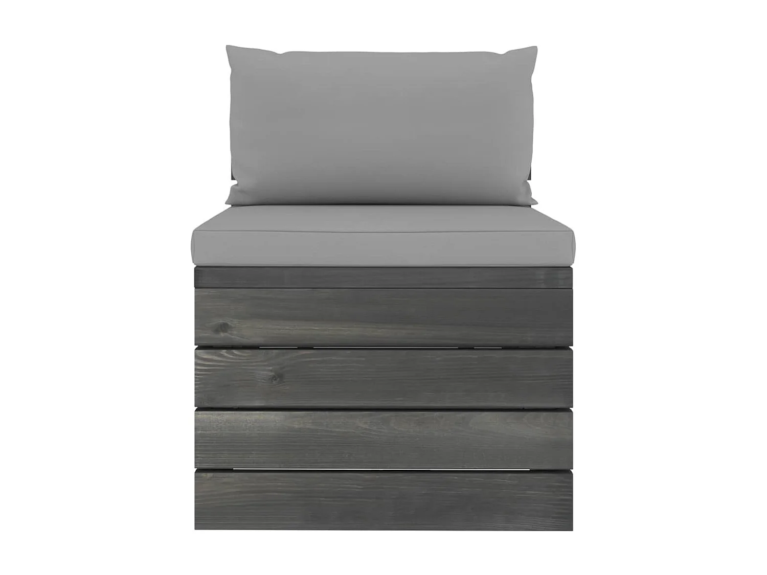 Salon palette de jardin 2 pcs avec coussins Bois de pin massif 18