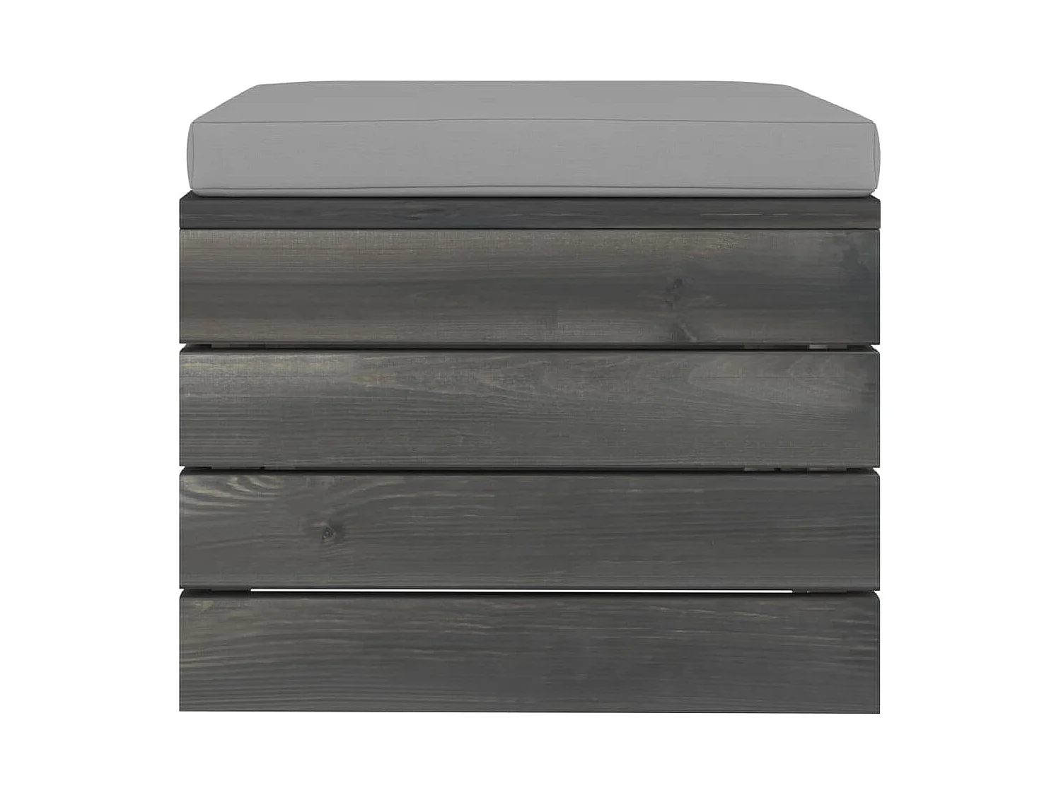 Salon palette de jardin 2 pcs avec coussins Bois de pin massif 18