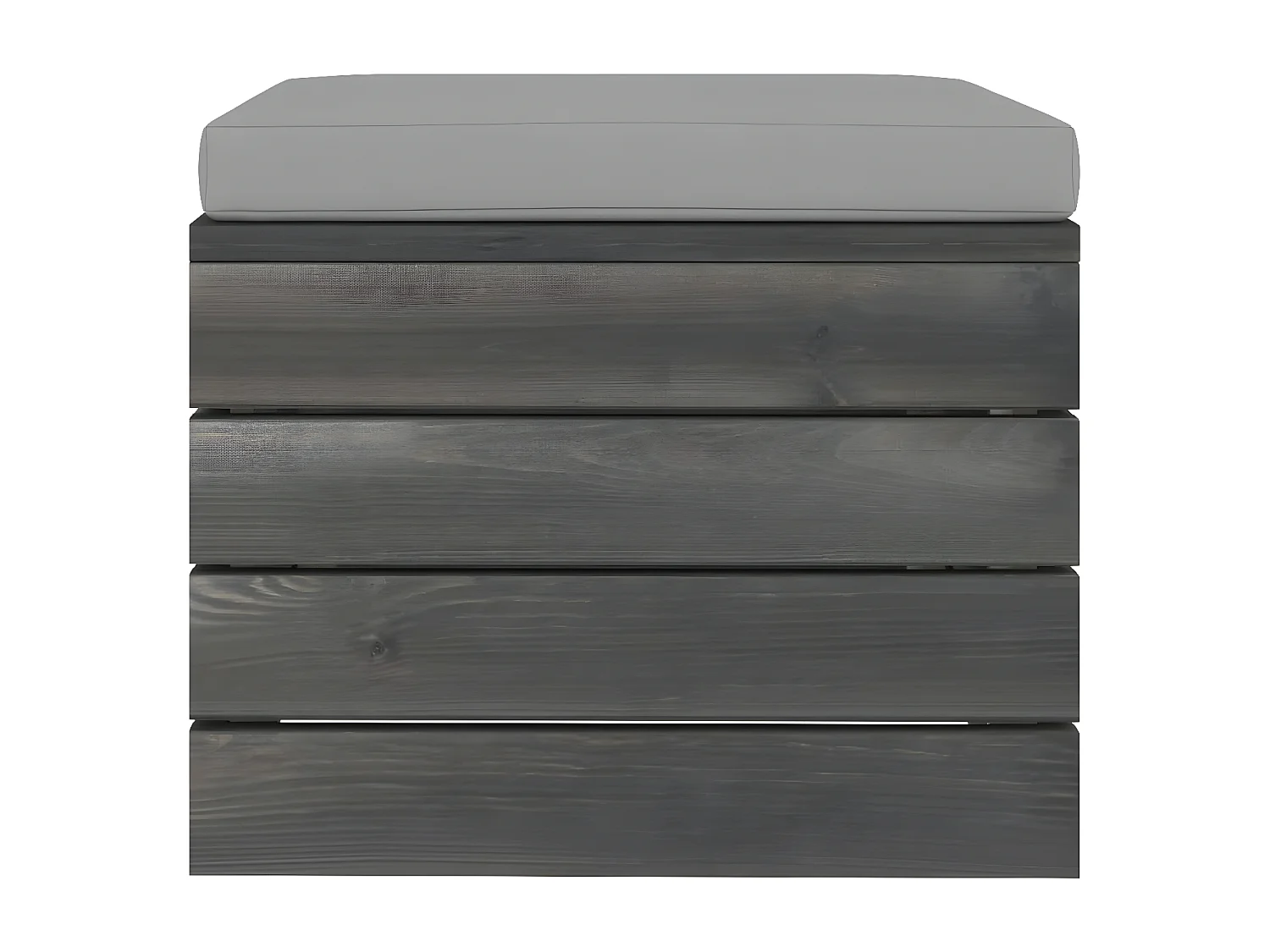 Salon palette de jardin 2 pcs avec coussins Bois de pin massif 18