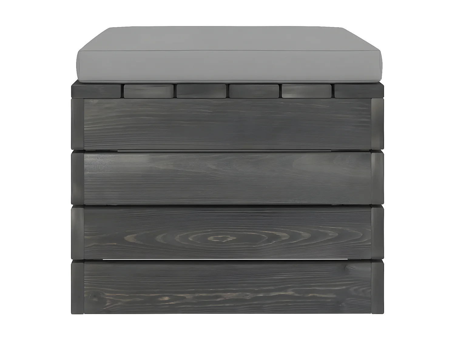 Salon palette de jardin 2 pcs avec coussins Bois de pin massif 18