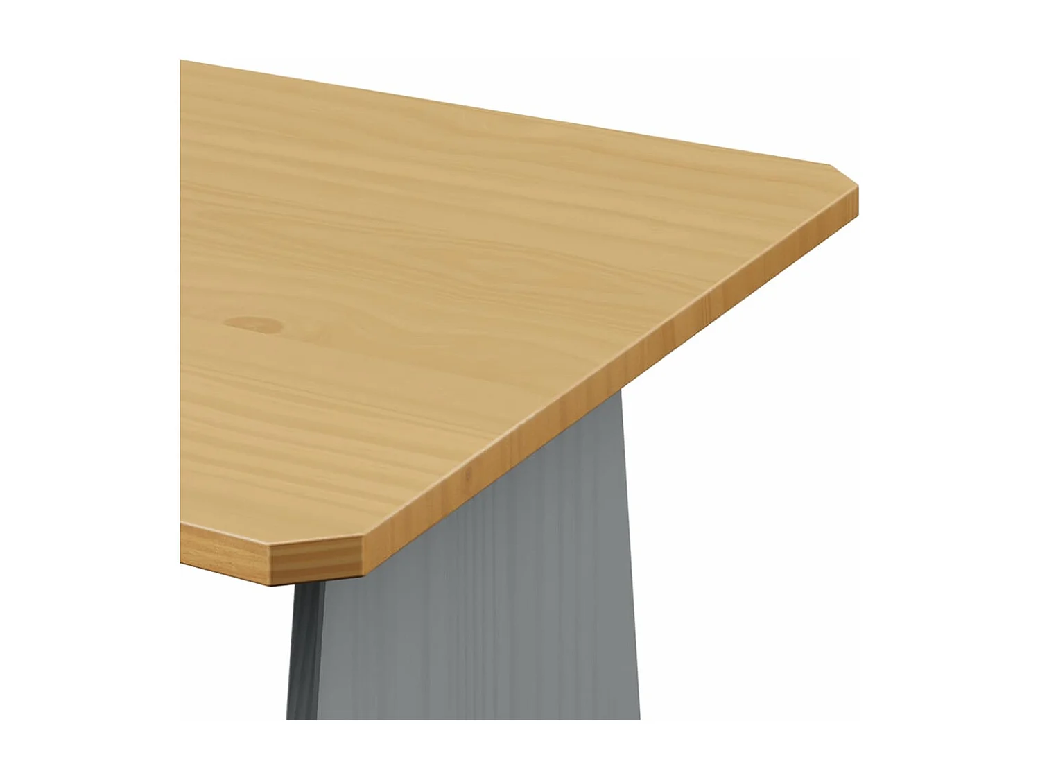 Salon de jardin 3 pcs Marron miel et girs Bois de pin massif