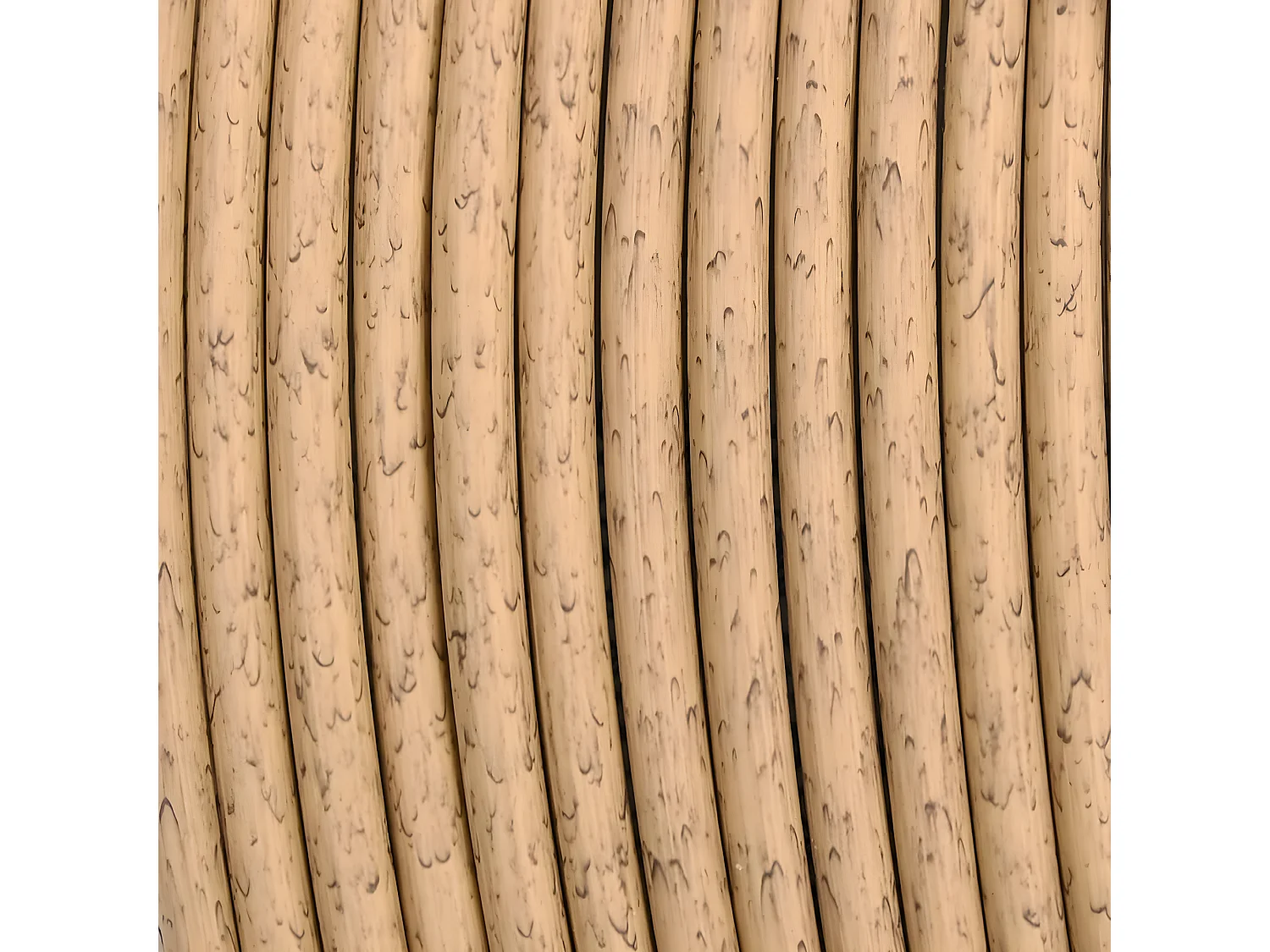 Salon de jardin 3 pcs avec coussins gris foncé résine tressée