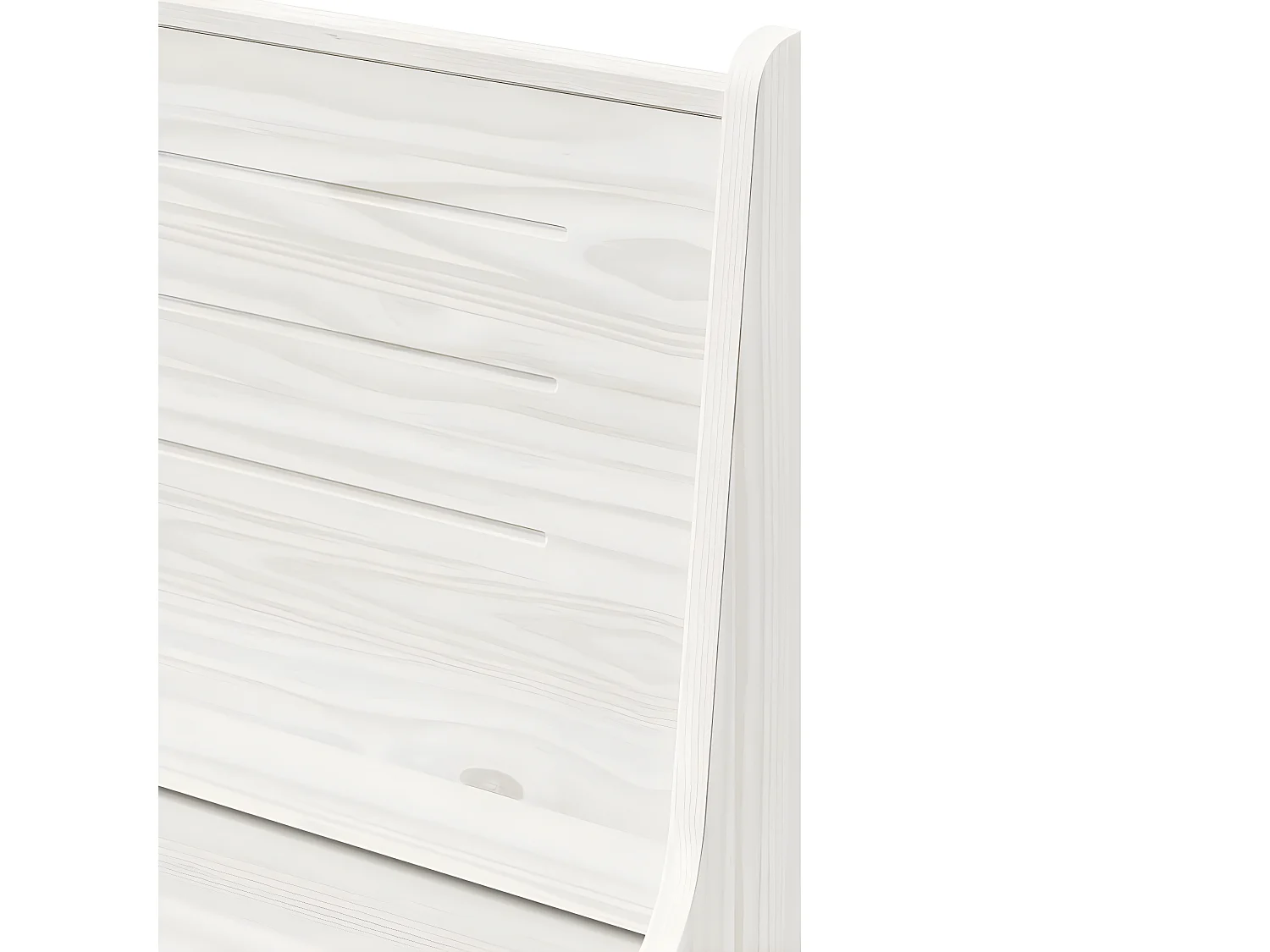 Salon de jardin 3 pcs Blanc Bois de pin massif 10