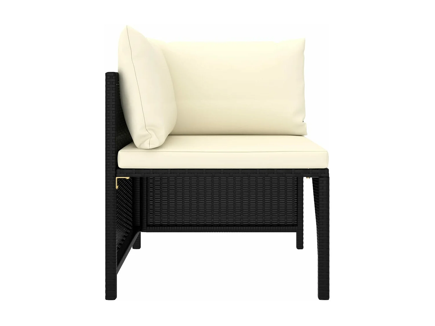 Salon de jardin 10 pcs avec coussins Résine tressée Noir 37