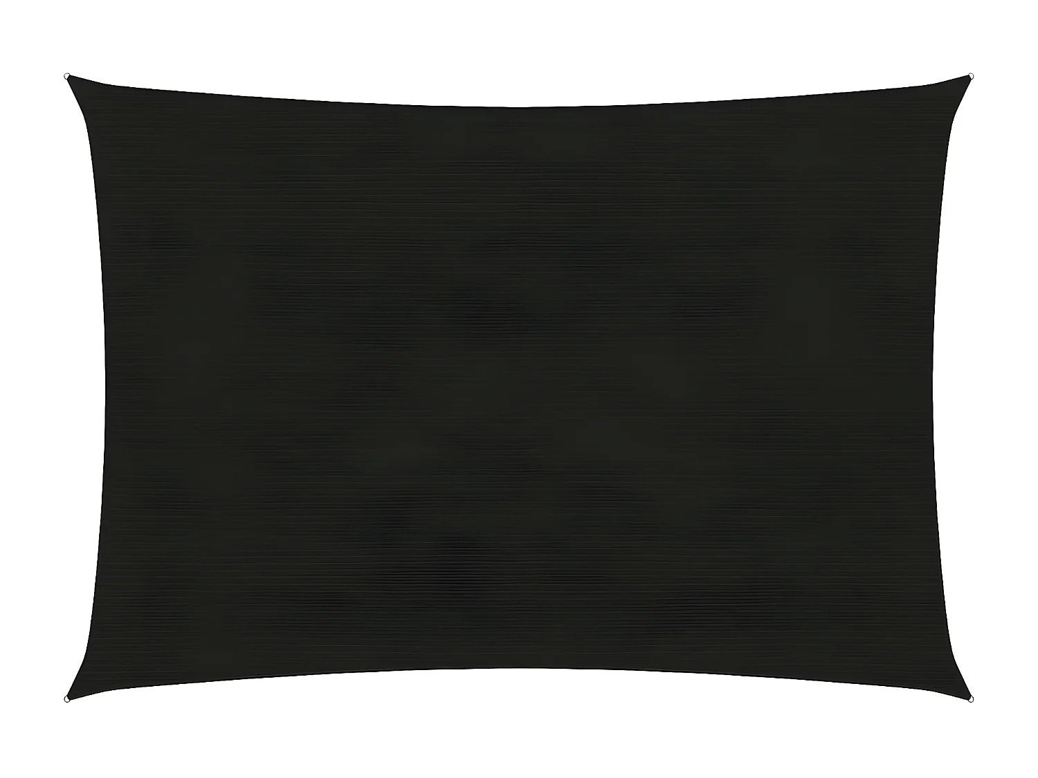 Voile d'ombrage 160 g-m² Noir 3,5x5 m PEHD